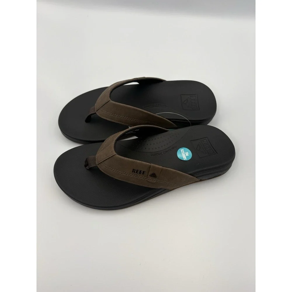 Reef Cushion Spring Flip Flops Mens Size 7 Brown Comfort Sandals Thong NWT